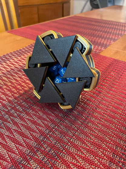 Black and Gold Triangle Top