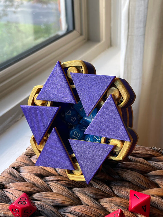 Purple and Gold Triangle-Top